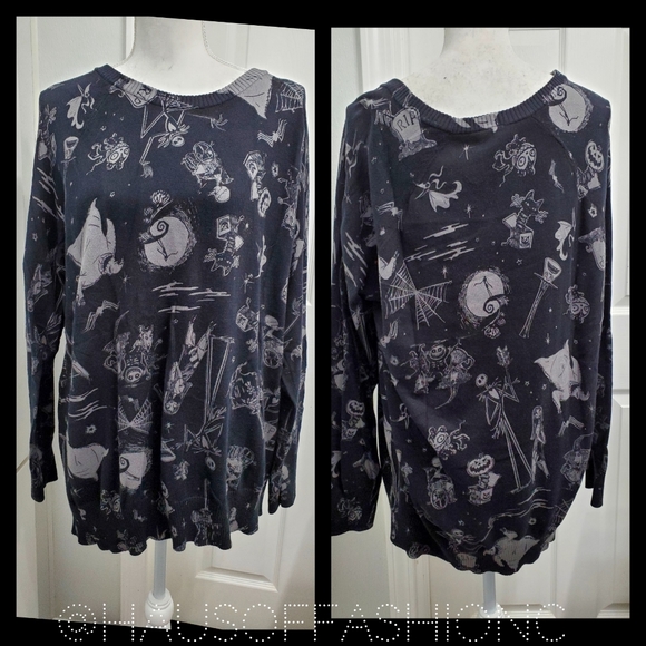 TORRID The Nightmare Before Christmas Pullover Sweater! NWT! - Picture 3 of 9